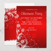 Invitation à la fête de Noël (Devant / Derrière)