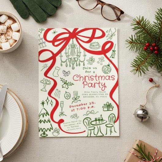 Invitation à la fête de Noël