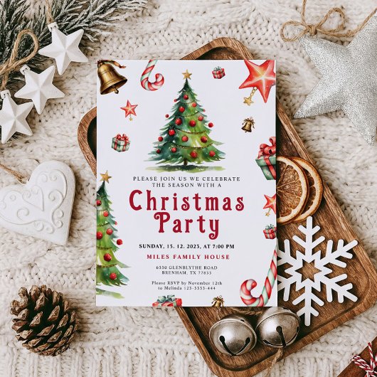 Invitation à la fête de Noël