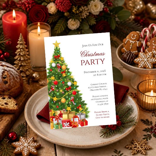 Invitation à la fête de Noël