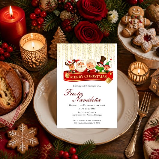 Invitation à la fête de Noël