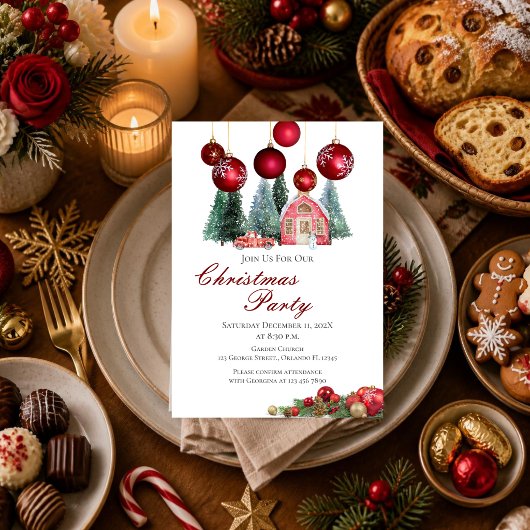 Invitation à la fête de Noël