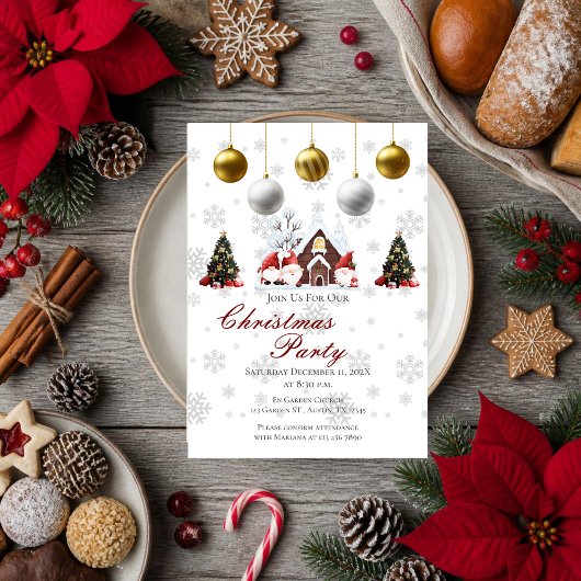 Invitation à la fête de Noël