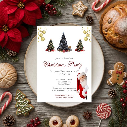 Invitation à la fête de Noël