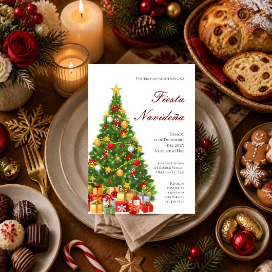 Invitation à la fête de Noël