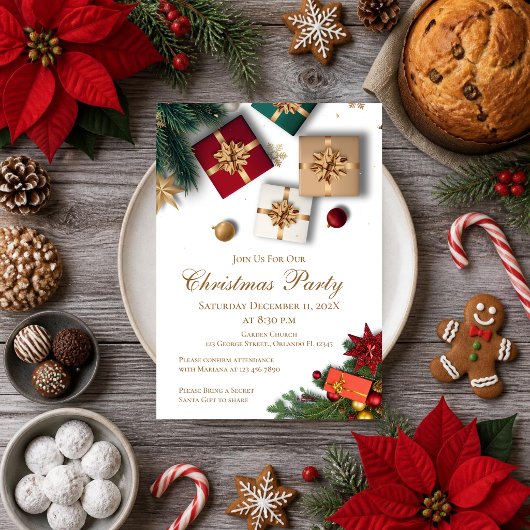 Invitation à la fête de Noël