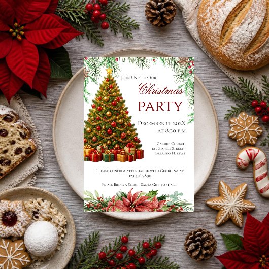 Invitation à la fête de Noël