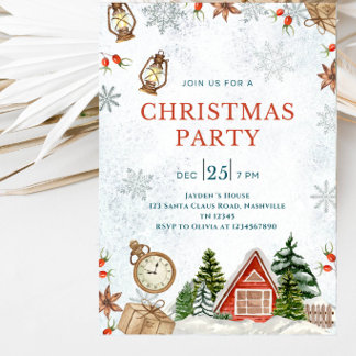 Invitation à la fête de Noël