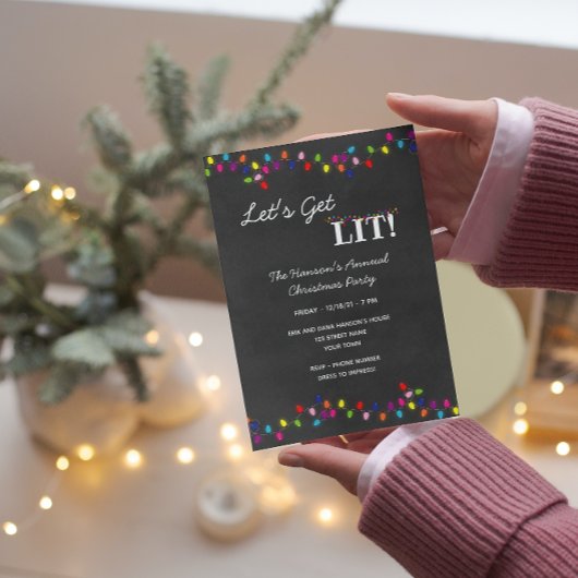 Invitation à la fête de Noël