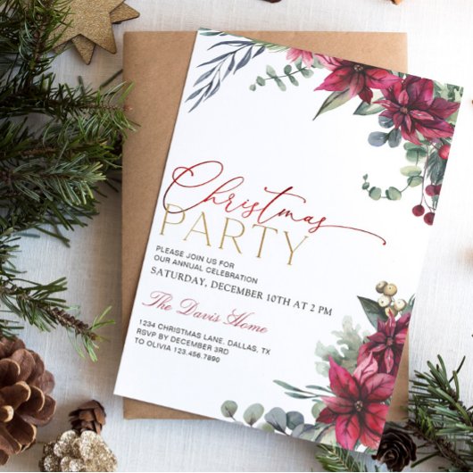 Invitation à la fête de Noël