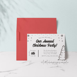Invitation à la fête de Noël