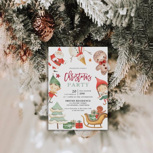 Invitation à la fête de Noël