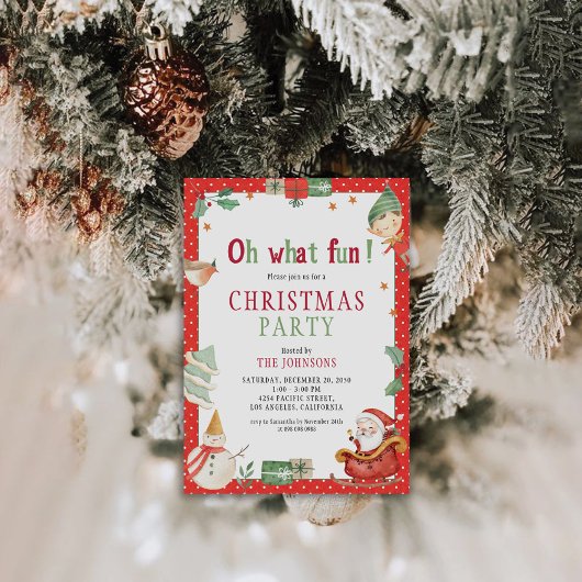 Invitation à la fête de Noël