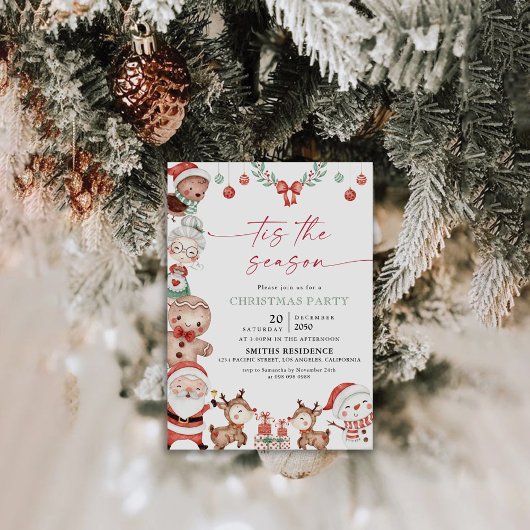 Invitation à la fête de Noël