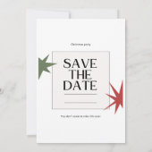 Invitation à la fête de Noël (Dos)