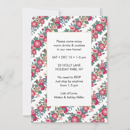 Invitation à la Fête de Noël (Dos)