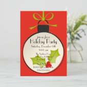 Invitation à la fête de Noël (Debout devant)