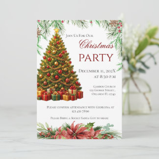 Invitation à la fête de Noël