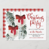 Invitation à la fête de Noël (Devant / Derrière)