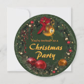 Invitation à la fête de Noël (Devant)