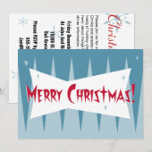 Invitation à la fête de Noël (Devant / Derrière)