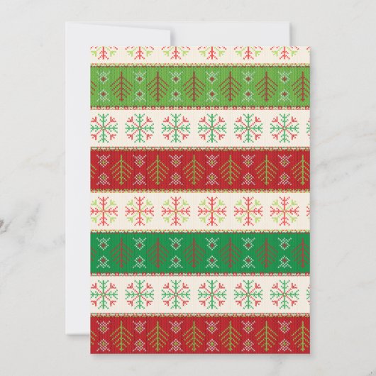 Invitation à la fête de Noël (Dos)