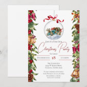 Invitation à la fête de Noël (Devant / Derrière)