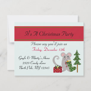 Invitation à la fête de Noël