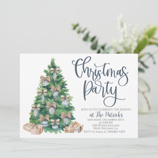 Invitation à la fête de Noël (Debout devant)