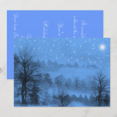 Invitation à la fête de Noël (Devant / Derrière)