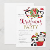 Invitation à la fête de Noël (Devant / Derrière)