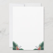 Invitation à la fête de Noël (Dos)