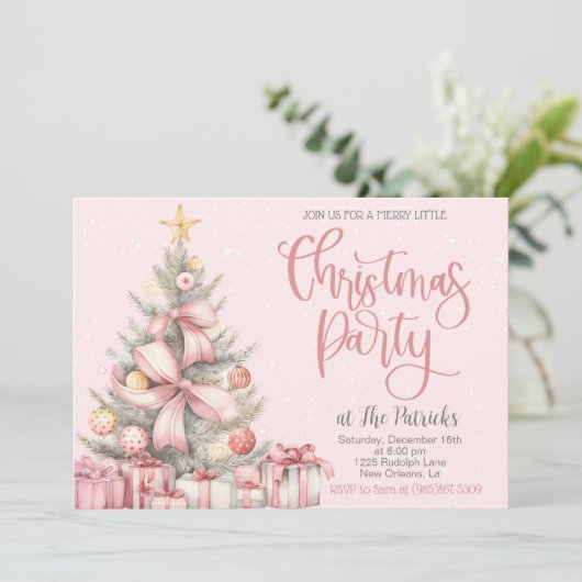 Invitation à la fête de Noël (Debout devant)