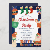 Invitation à la fête de Noël (Devant / Derrière)