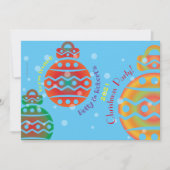 Invitation à la fête de Noël (Devant)