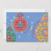 Invitation à la fête de Noël (Dos)