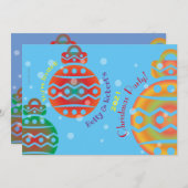 Invitation à la fête de Noël (Devant / Derrière)