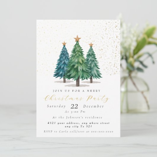 Invitation à la fête de Noël (Debout devant)