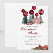 Invitation à la fête de Noël (Devant / Derrière)