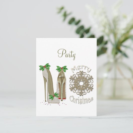 Invitation à la fête de Noël (Debout devant)