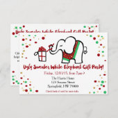 Invitation à la fête de Noël (Devant / Derrière)