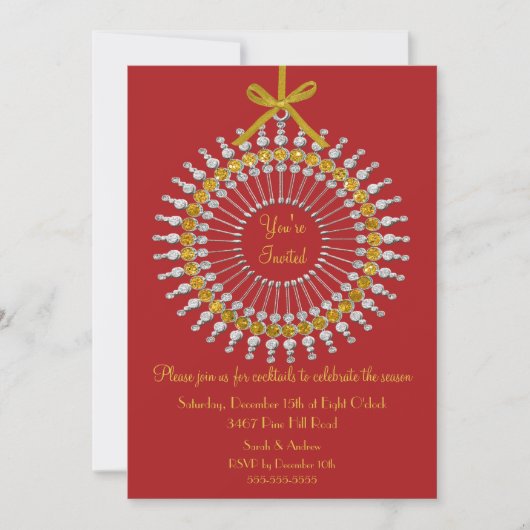 Invitation à la fête de Noël (Devant)