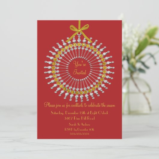 Invitation à la fête de Noël (Debout devant)