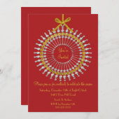 Invitation à la fête de Noël (Devant / Derrière)