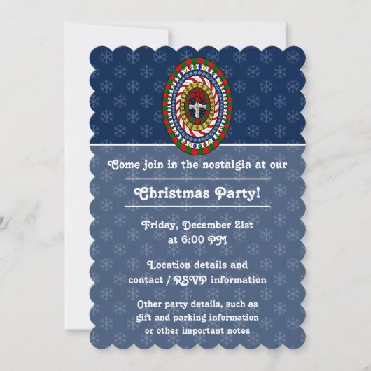 Invitation à la fête de Noël (Devant)