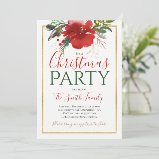 Invitation à la fête de Noël (Debout devant)