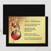 Invitation à la fête de Noël (Devant / Derrière)