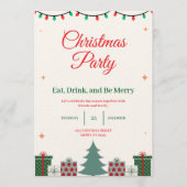 Invitation à la fête de Noël (Devant)