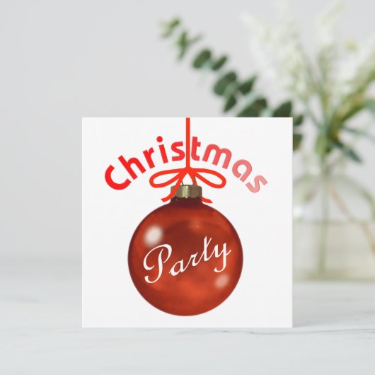 Invitation à la fête de Noël (Debout devant)