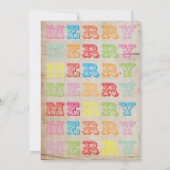 Invitation à la fête de Noël (Dos)